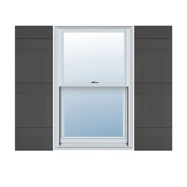 Ekena Millwork Lifetime Vinyl, Standard Four Board Joined, Board-n-Batten Shutters, LJ4S14X07100TG, PR LJ4S14X07100TG - main
